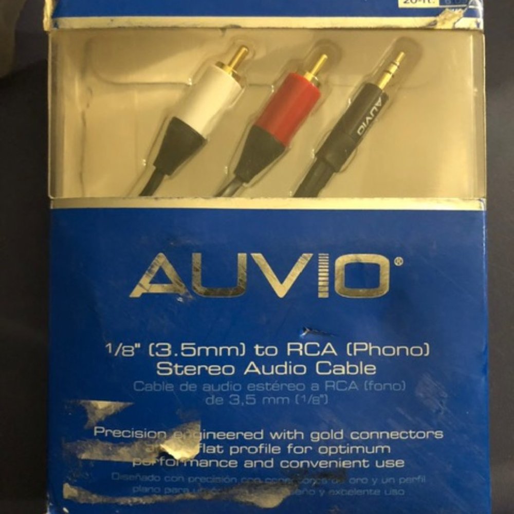 1/8'' to RCA (PHONE) Stereo Audio Cable BRAND NEW